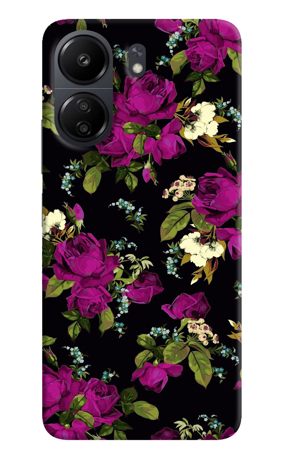Flowers Poco C65 Hard Case Back Cover by Casekaro