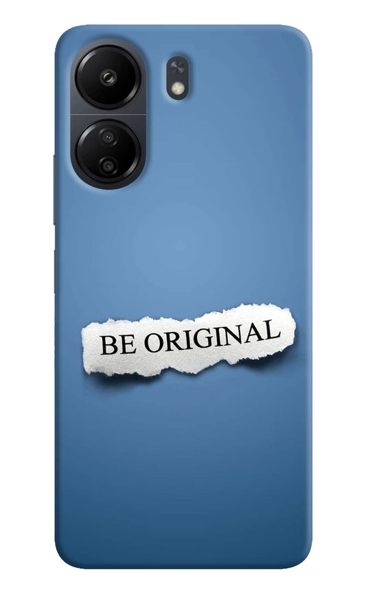 Be Original Poco C65 Hard Case Back Cover by Casekaro