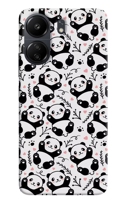 Cute Panda Poco C65 Hard Case Back Cover by Casekaro