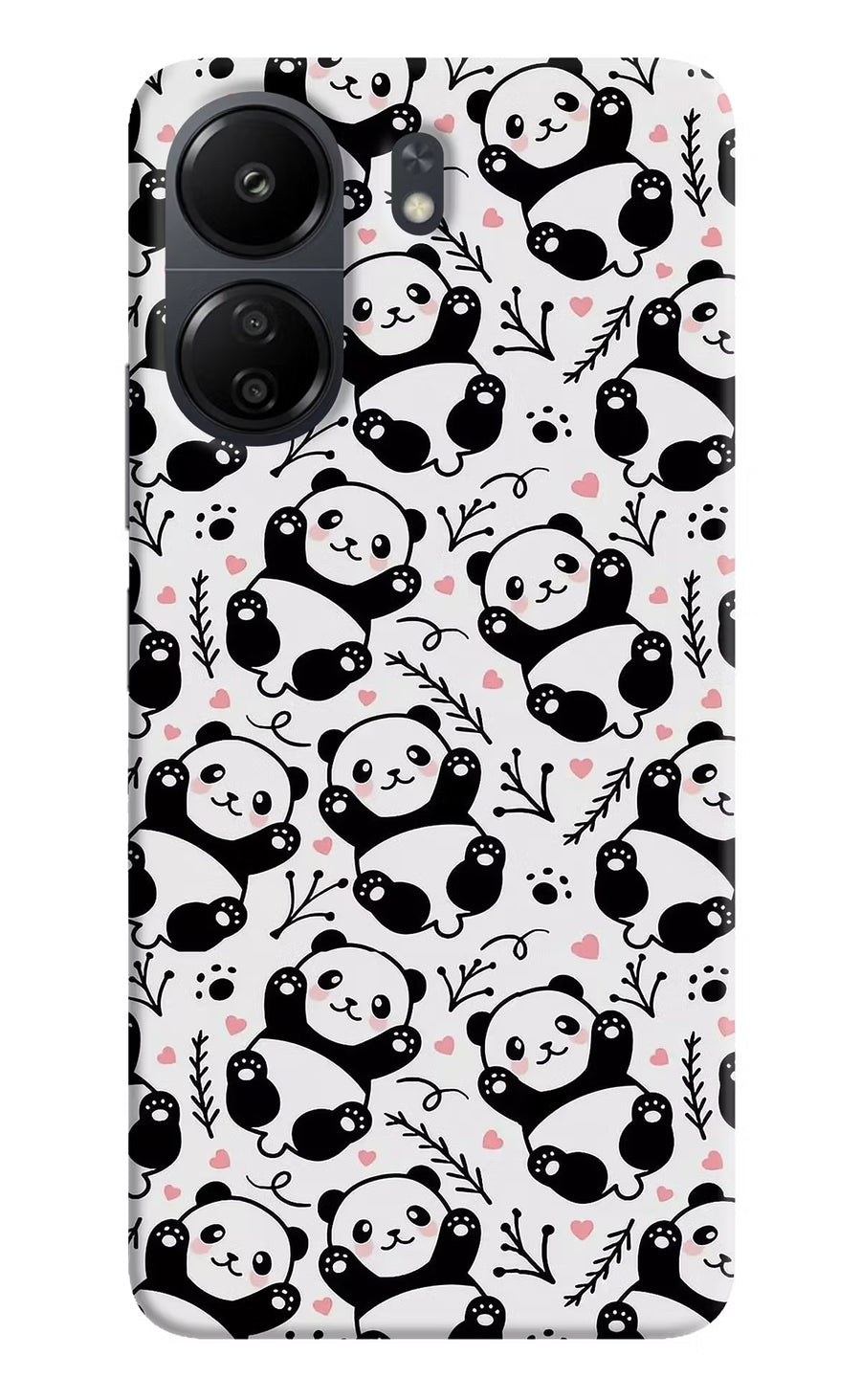 Cute Panda Poco C65 Back Cover, Hard case