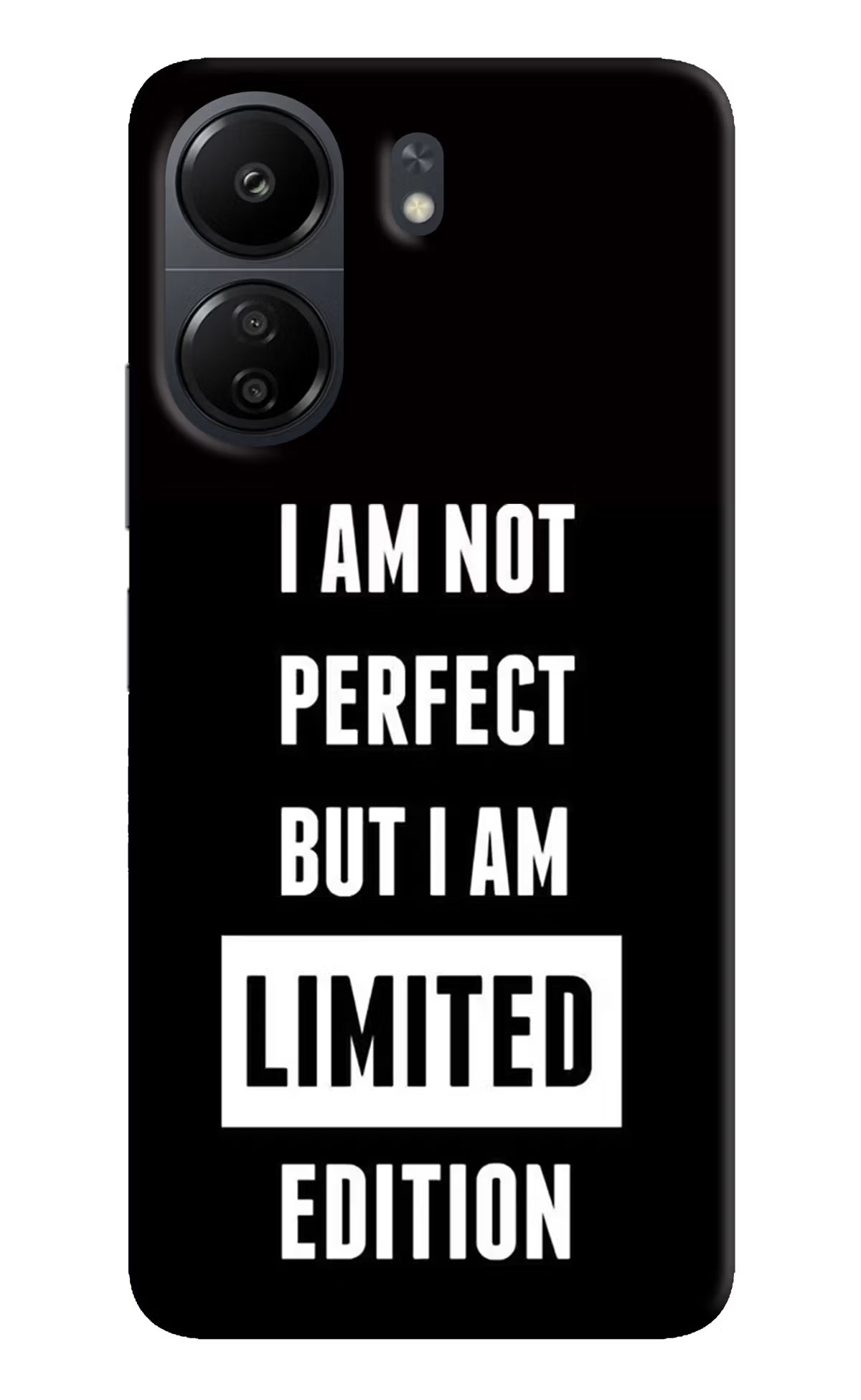 I Am Not Perfect But I Am Limited Edition Poco C65 Hard Case Back Cover by Casekaro