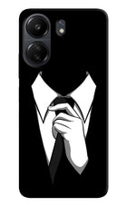 Black Tie Poco C65 Hard Case Back Cover by Casekaro