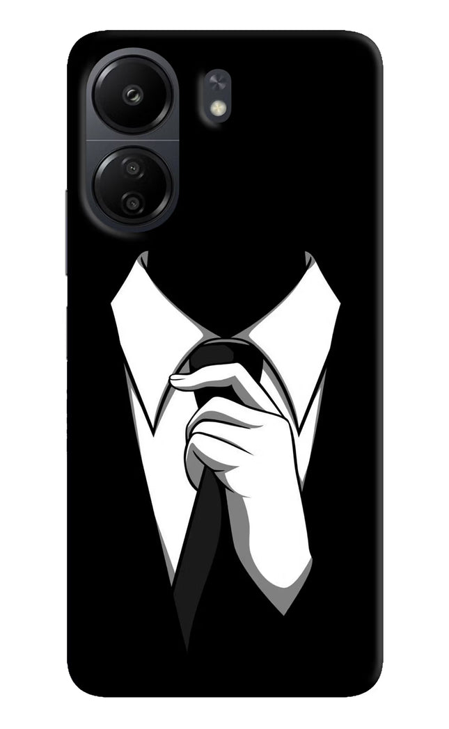 Black Tie Poco C65 Hard Case Back Cover by Casekaro