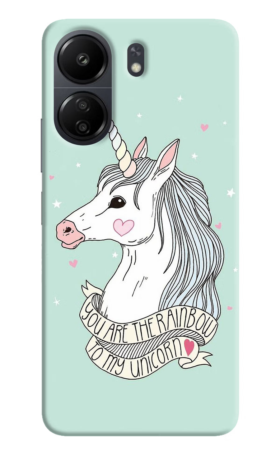 Unicorn Wallpaper Poco C65 Back Cover, Hard case