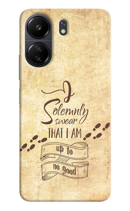 I Solemnly swear that i up to no good Poco C65 Hard Case Back Cover by Casekaro