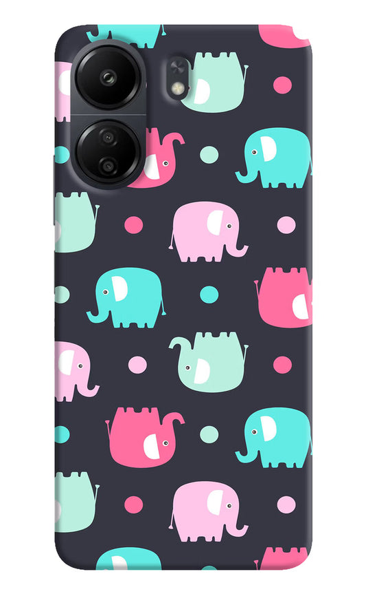 Elephants Poco C65 Hard Case Back Cover by Casekaro