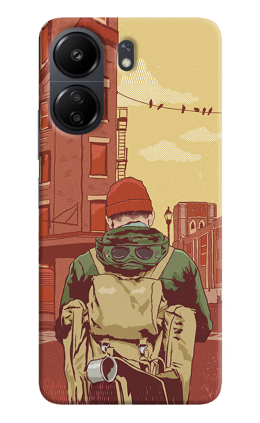Adventurous Poco C65 Back Cover, Hard case