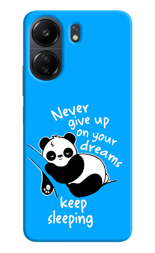 Keep Sleeping Poco C65 Hard Case Back Cover by Casekaro