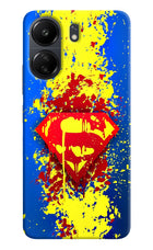 Superman logo Poco C65 Hard Case Back Cover by Casekaro