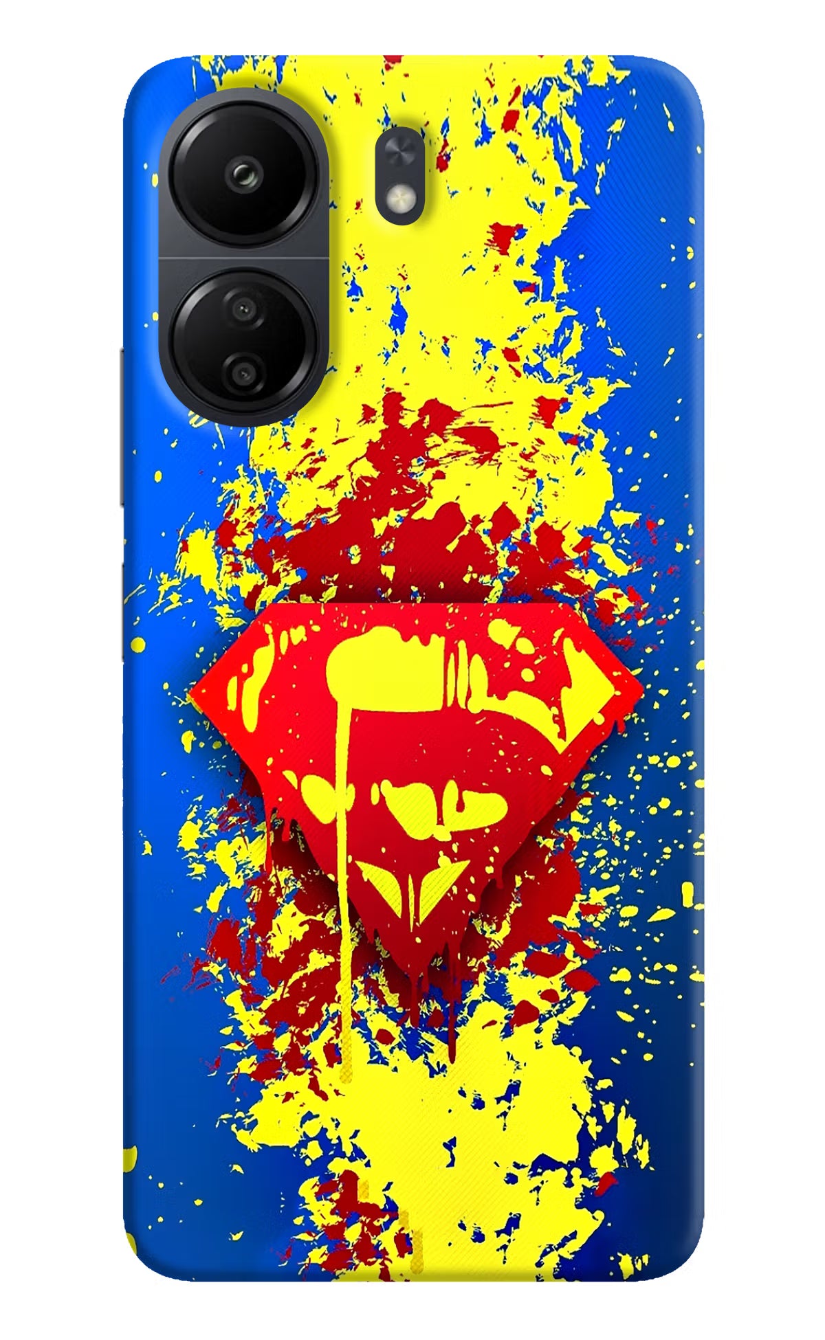 Superman logo Poco C65 Hard Case Back Cover by Casekaro