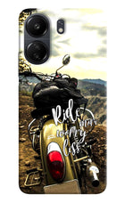 Ride More Worry Less Poco C65 Hard Case Back Cover by Casekaro