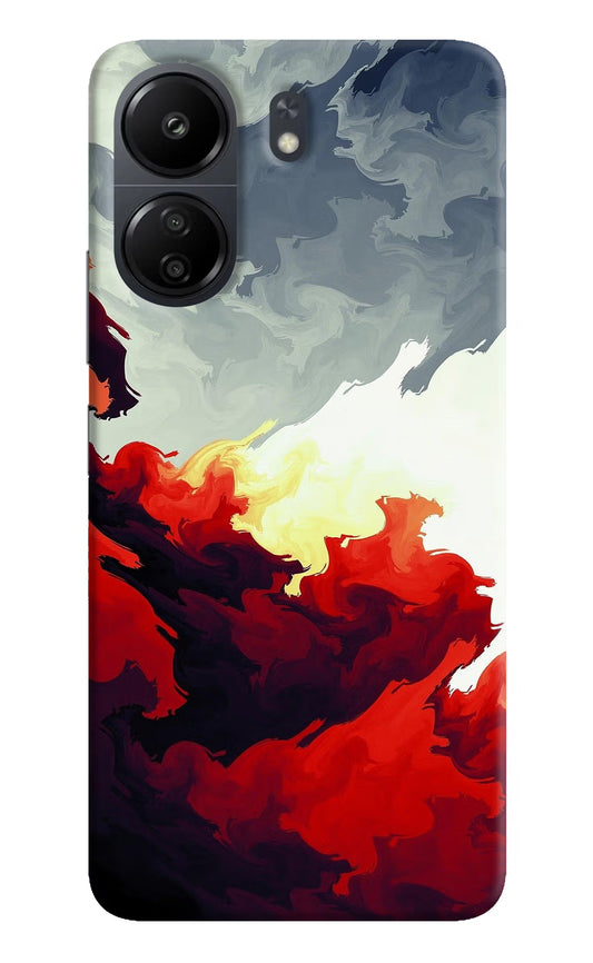 Fire Cloud Poco C65 Hard Case Back Cover by Casekaro