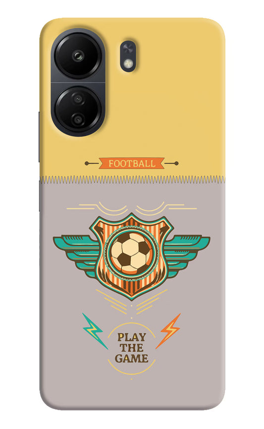 Football Poco C65 Hard Case Back Cover by Casekaro