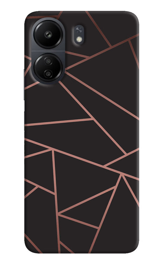 Geometric Pattern Poco C65 Hard Case Back Cover by Casekaro