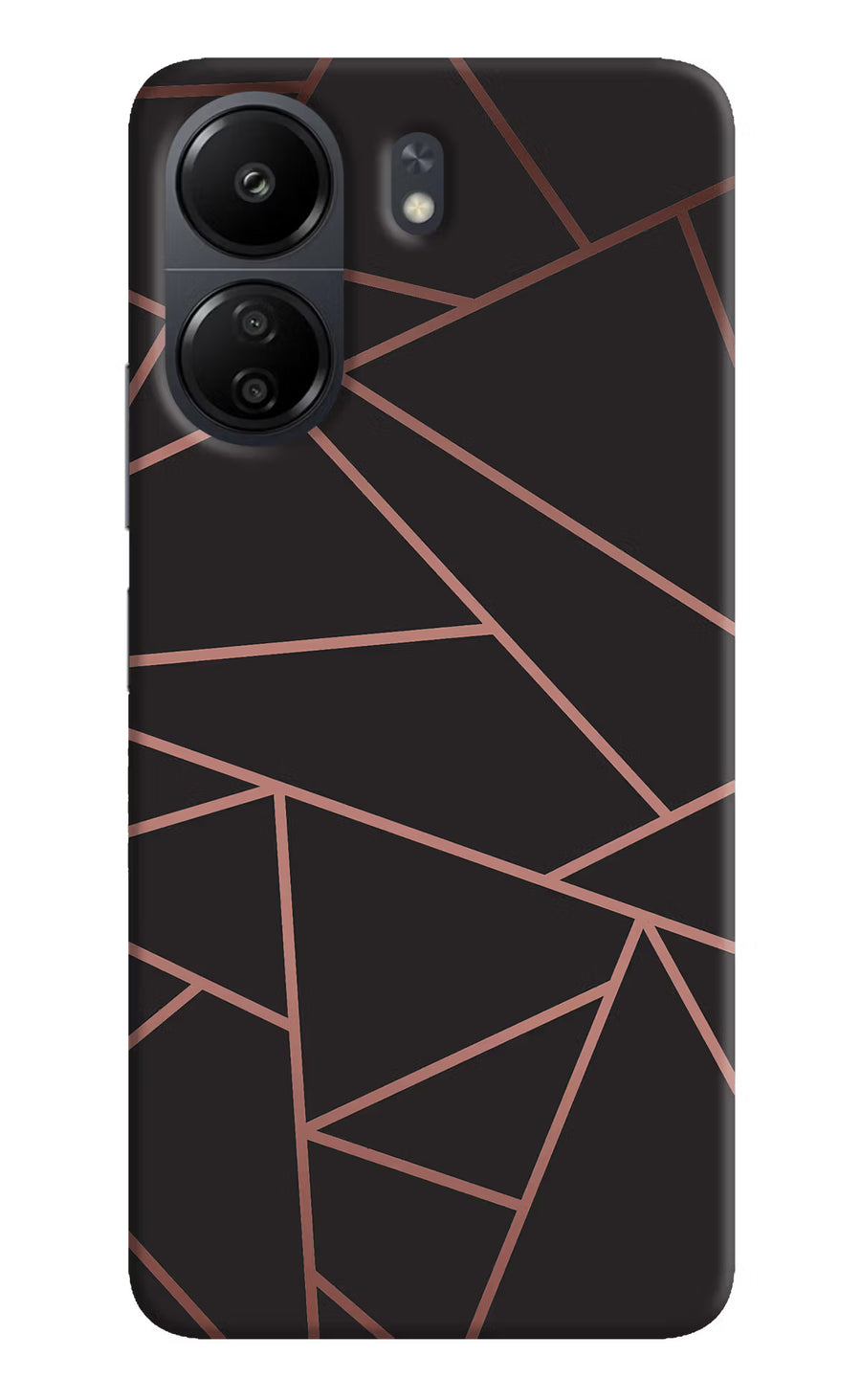 Geometric Pattern Poco C65 Back Cover, Hard case