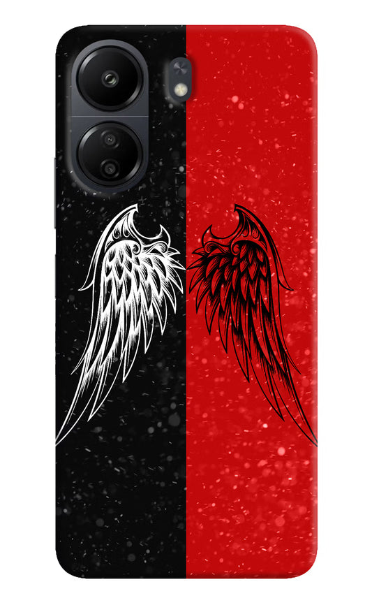 Wings Poco C65 Hard Case Back Cover by Casekaro