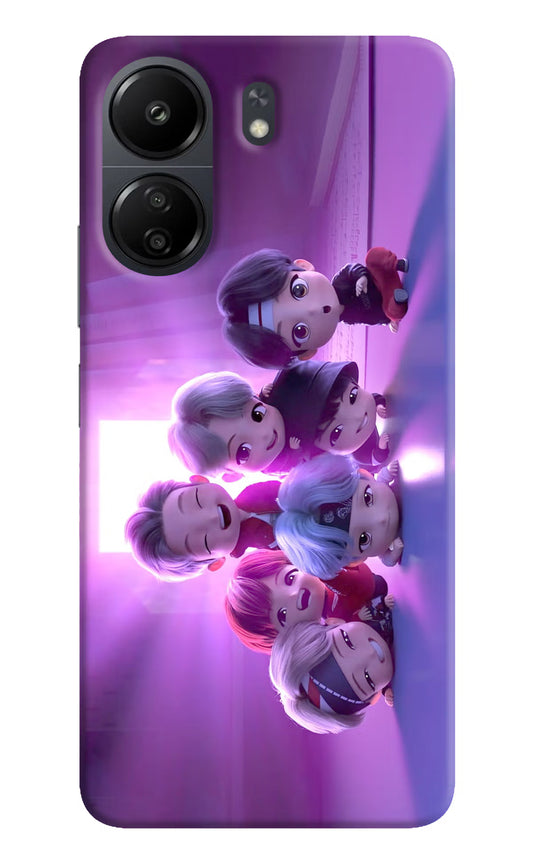 BTS Chibi Poco C65 Hard Case Back Cover by Casekaro
