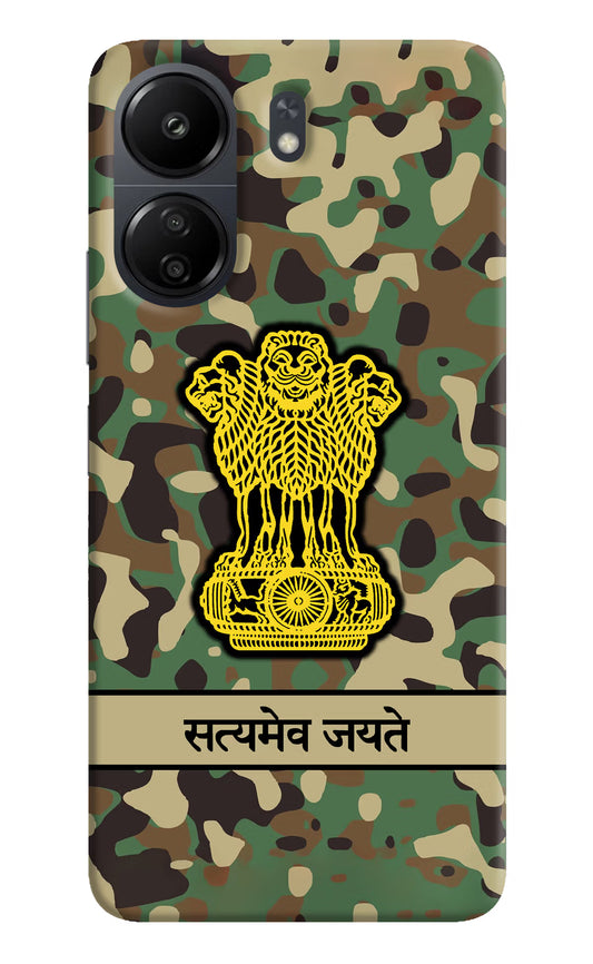 Satyamev Jayate Army Poco C65 Hard Case Back Cover by Casekaro