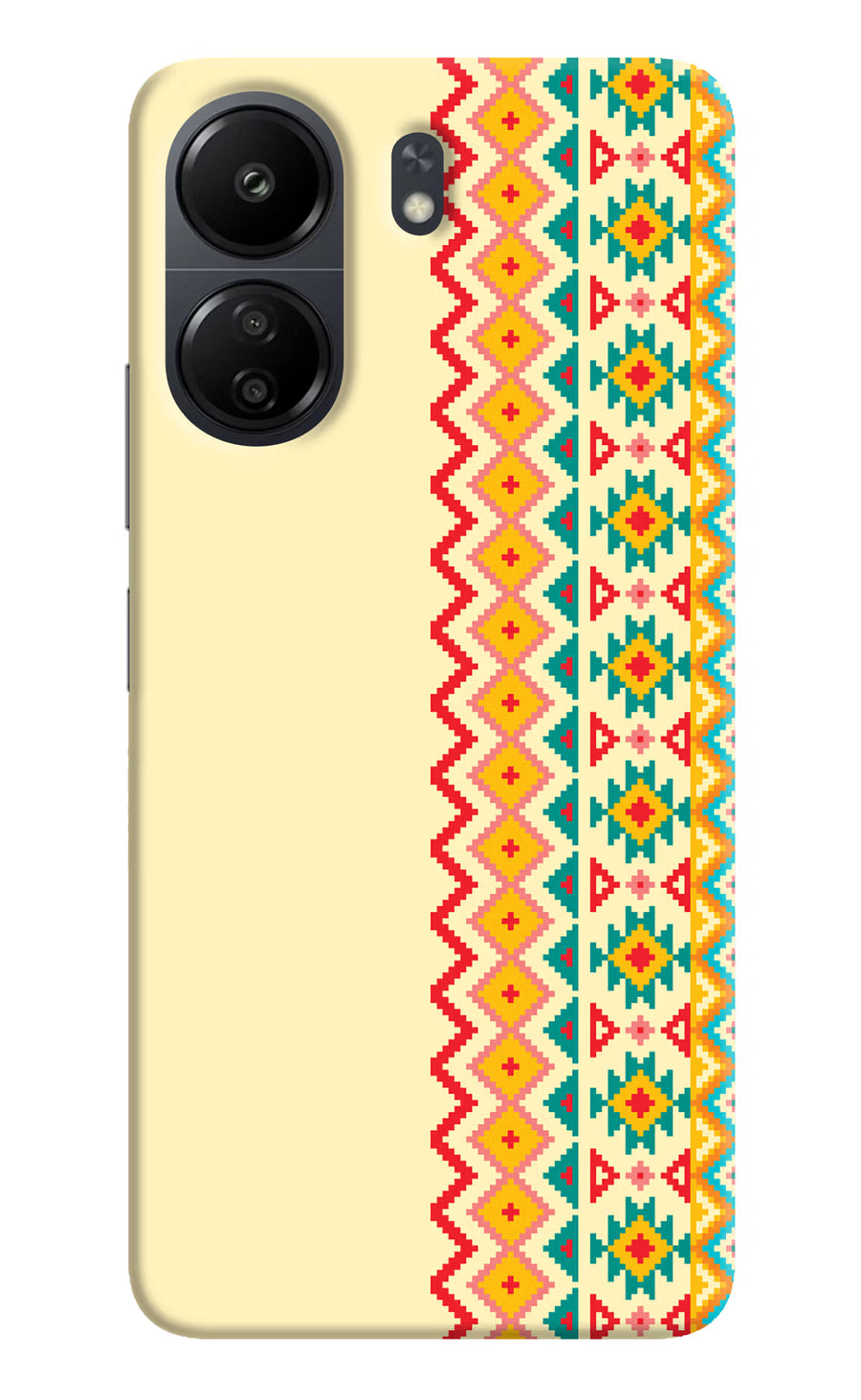 Ethnic Seamless Poco C65 Back Cover, Hard case