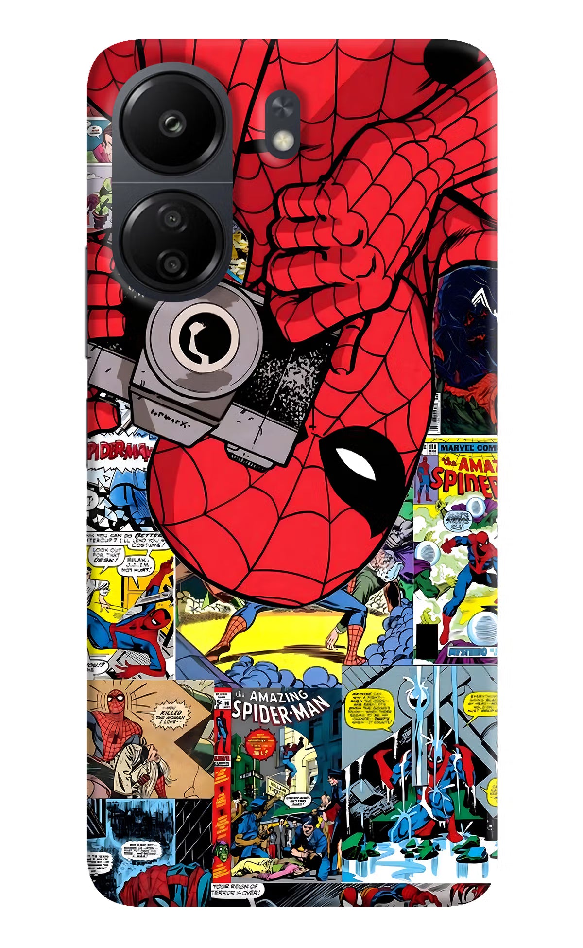 Spider Man Poco C65 Hard Case Back Cover by Casekaro