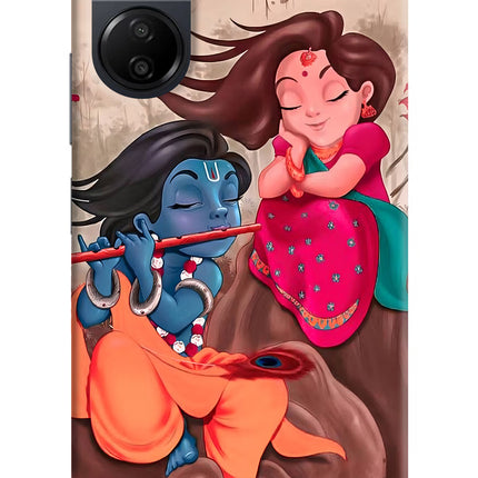 Radhe Krishna Poco C65 Hard Case Back Cover by Casekaro