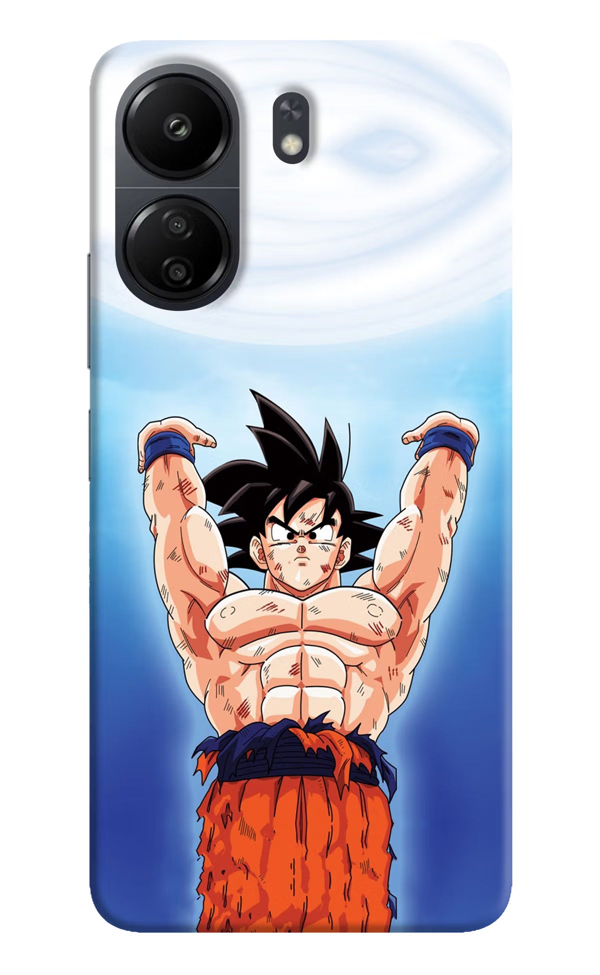 Goku Power Poco C65 Hard Case Back Cover by Casekaro