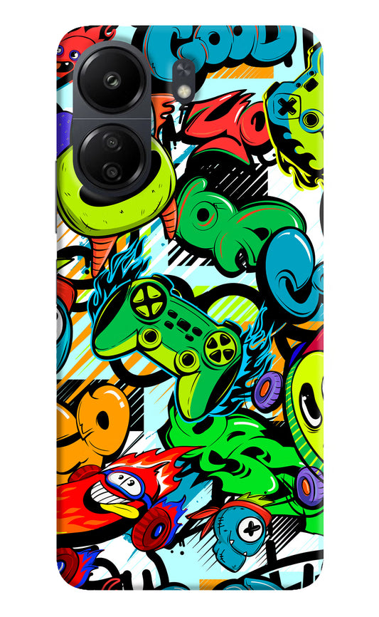 Game Doodle Poco C65 Hard Case Back Cover by Casekaro