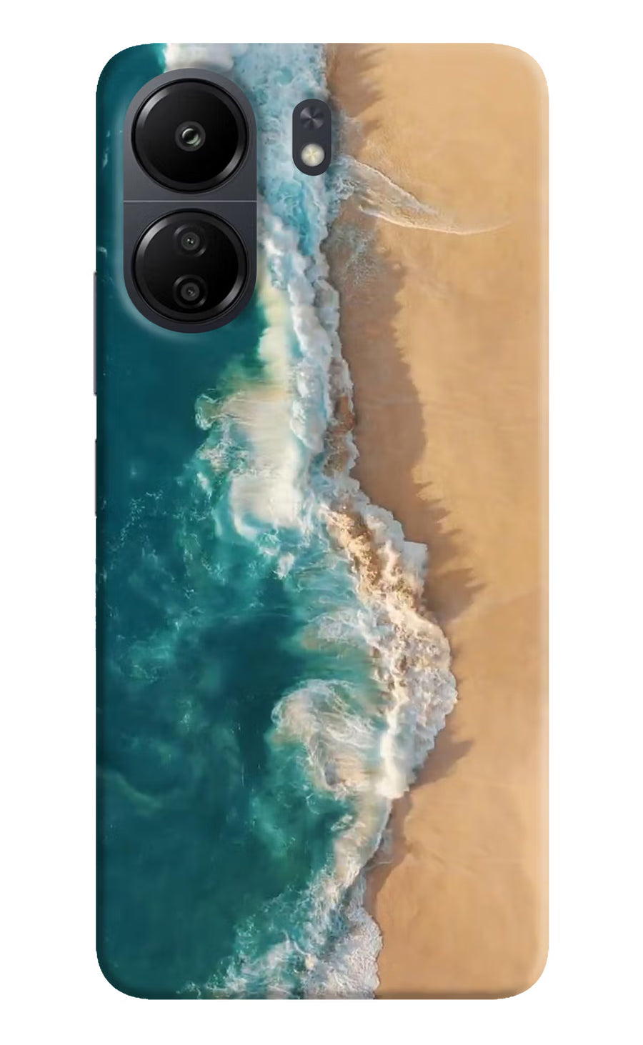Ocean Beach Poco C65 Back Cover, Hard case