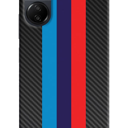 BMW Stripes Pattern Poco C65 Hard Case Back Cover by Casekaro