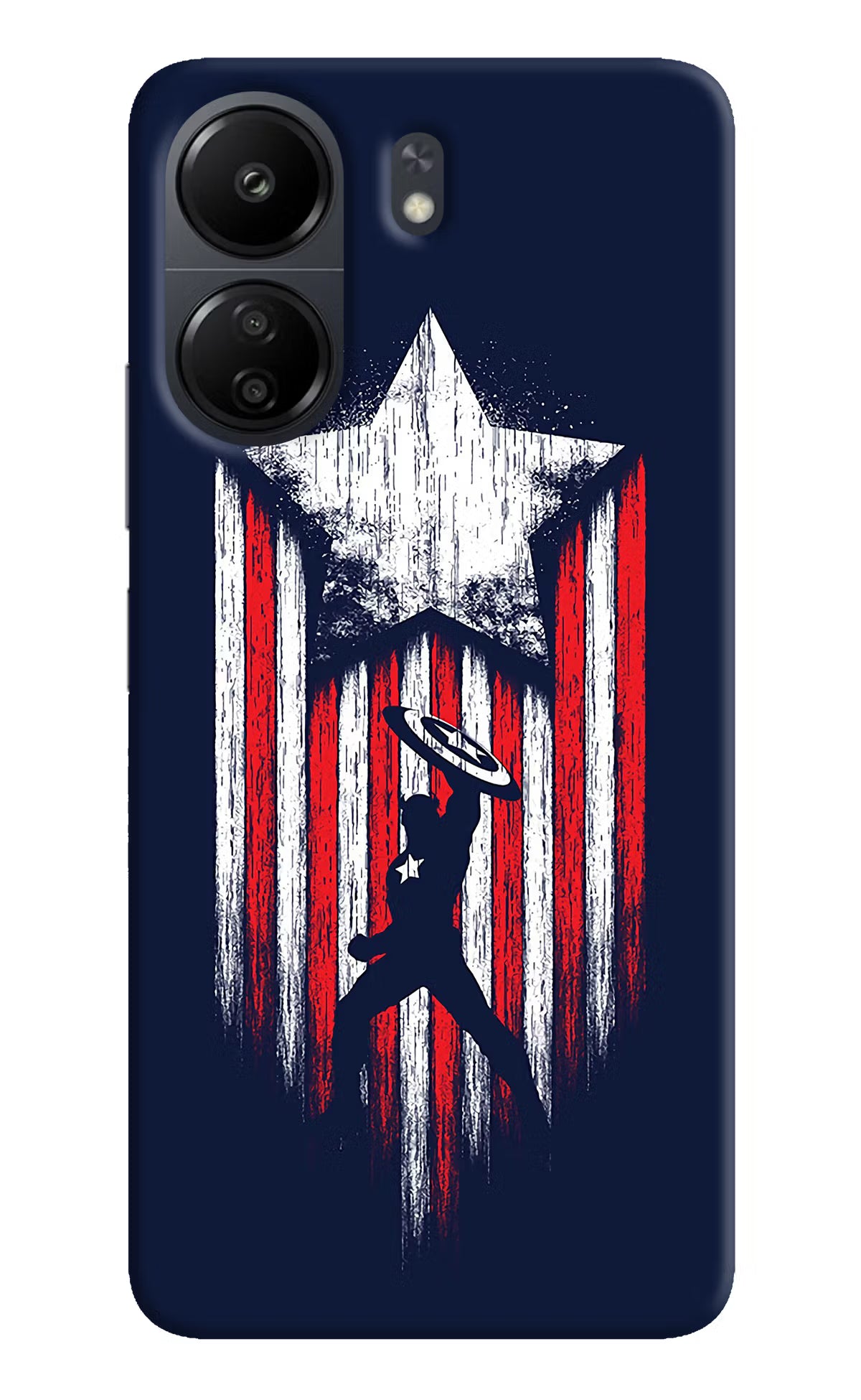 Captain America Marvel Art Poco C65 Hard Case Back Cover by Casekaro