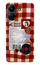 Queen of Disaster Poco C65 Hard Case Back Cover by Casekaro