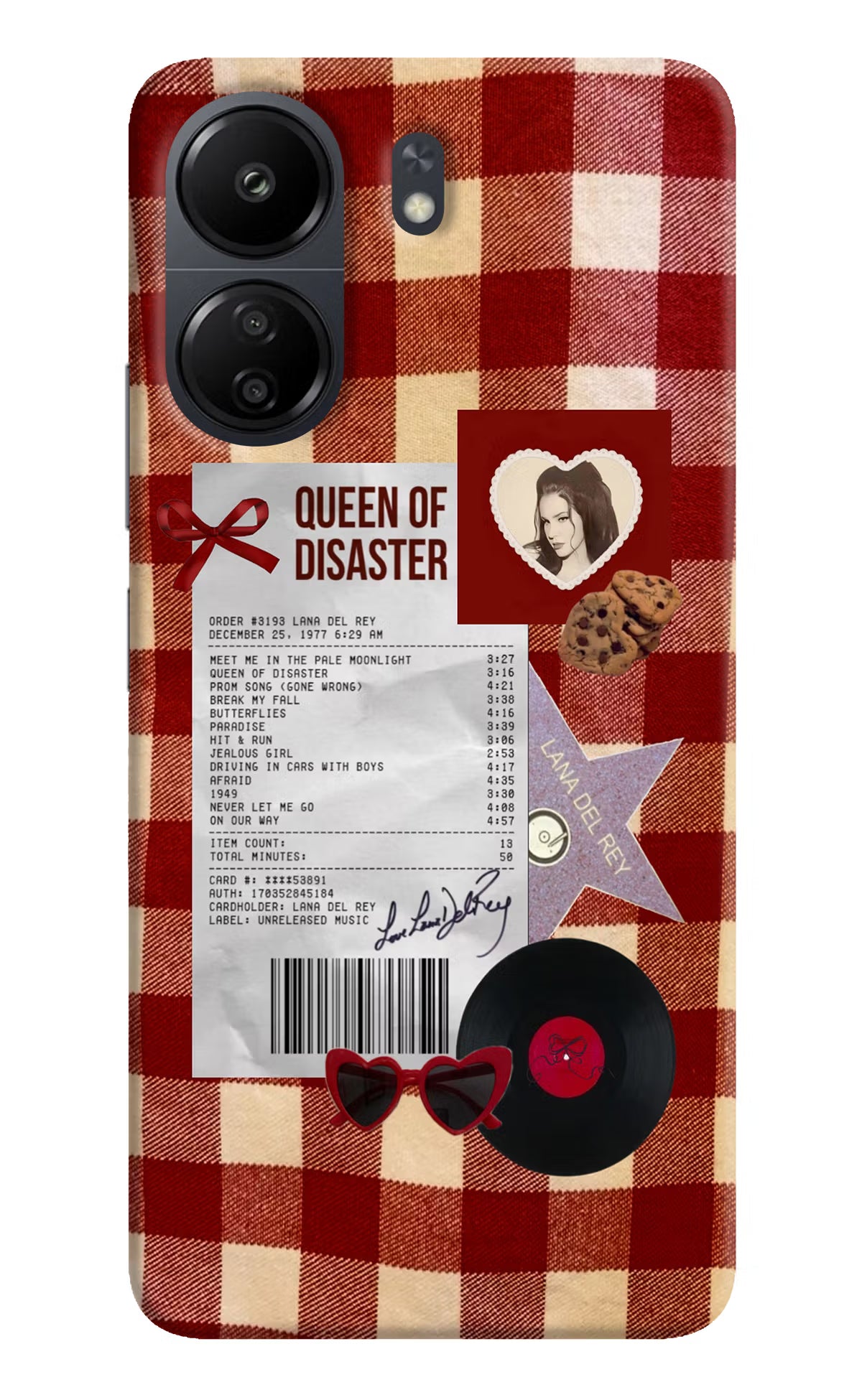 Queen of Disaster Poco C65 Hard Case Back Cover by Casekaro