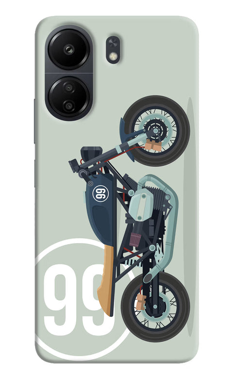 Classic Cafe Racer 99 Poco C65 Back Cover