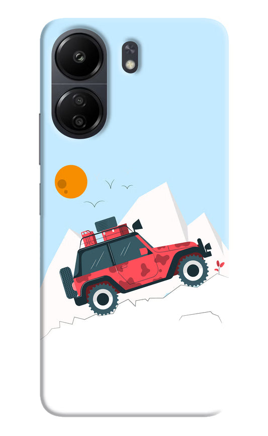 Mountain Trail Beast Poco C65 Hard Case Back Cover by Casekaro