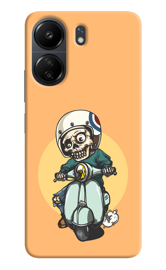 Undead Biker Poco C65 Hard Case Back Cover by Casekaro