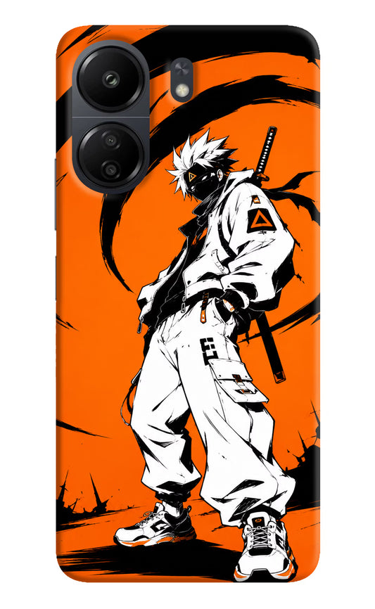 Street Samurai  Poco C65 Hard Case Back Cover by Casekaro