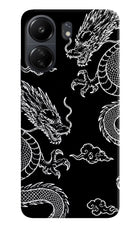 Twin Dragons Poco C65 Hard Case Back Cover by Casekaro