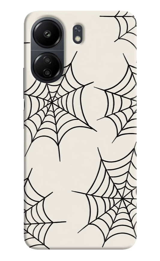 Spider Web Poco C65 Hard Case Back Cover by Casekaro