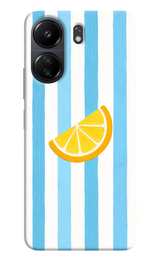 Summer Lemon Poco C65 Hard Case Back Cover by Casekaro