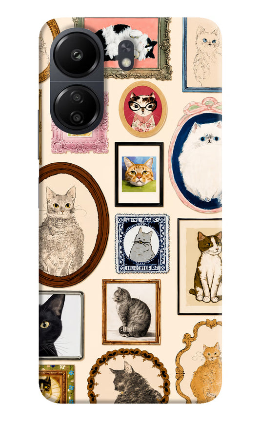 Mirror Cats Poco C65 Hard Case Back Cover by Casekaro