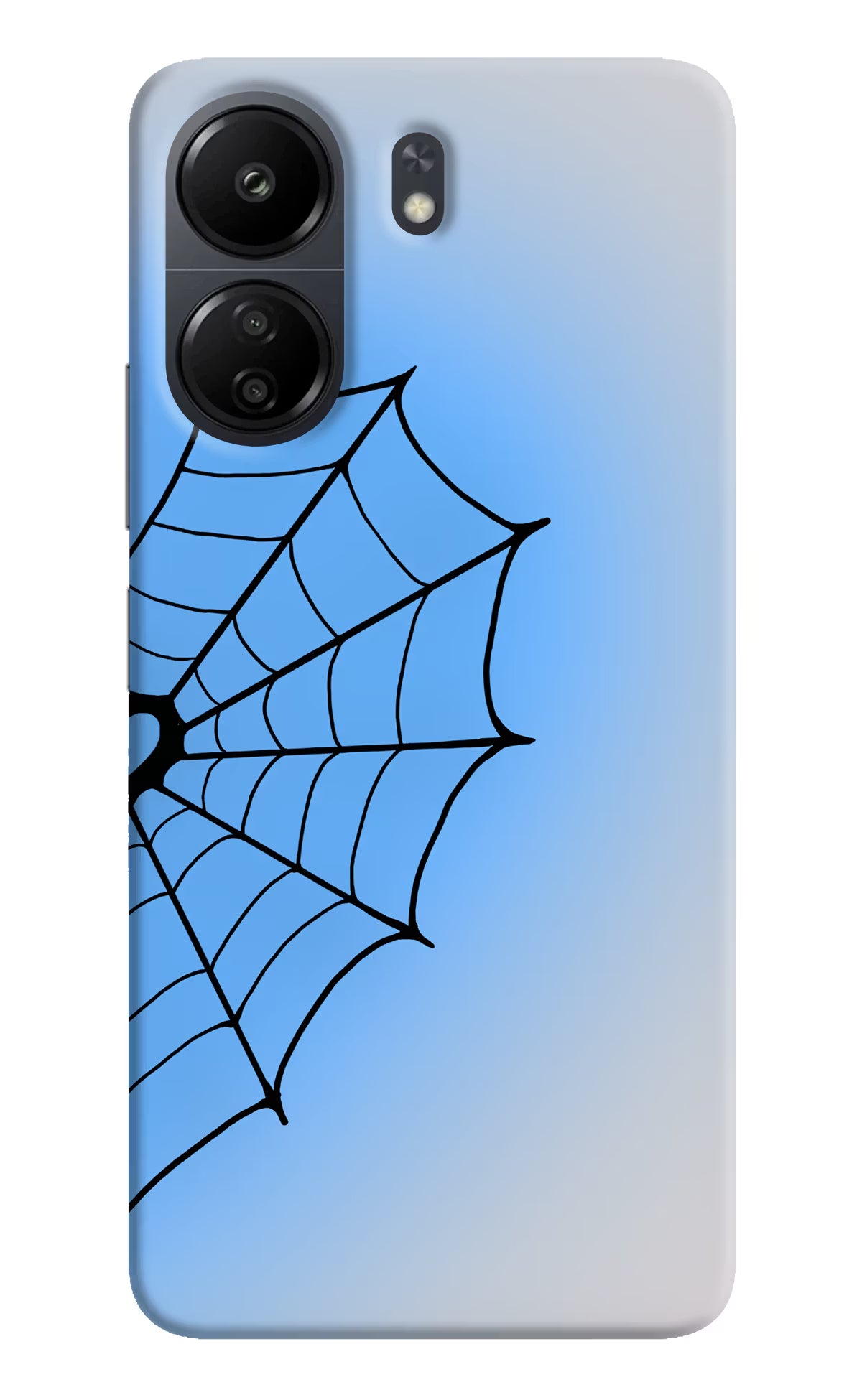 Blue Web Poco C65 Back Cover