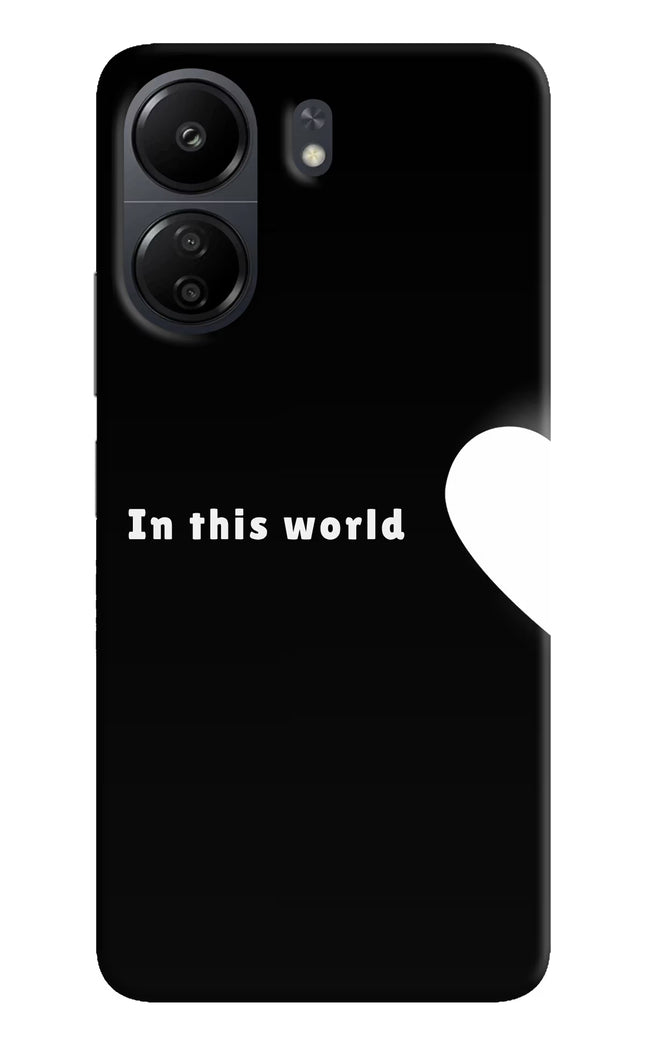 This World Poco C65 Hard Case Back Cover by Casekaro
