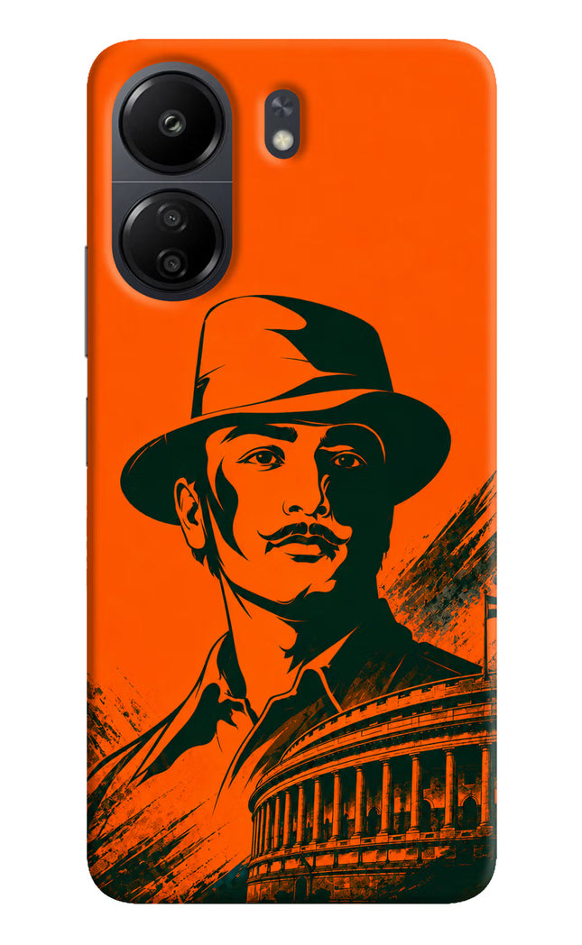 Bhagat Singh Legacy Poco C65 Hard Case Back Cover by Casekaro
