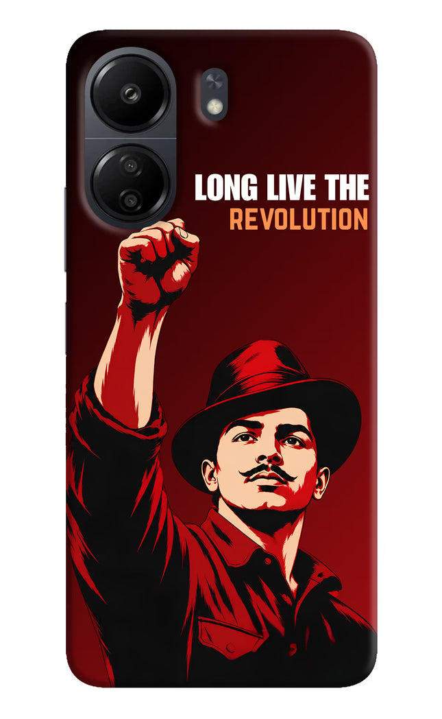 Bhagat Singh Revolution Poco C65 Hard Case Back Cover by Casekaro