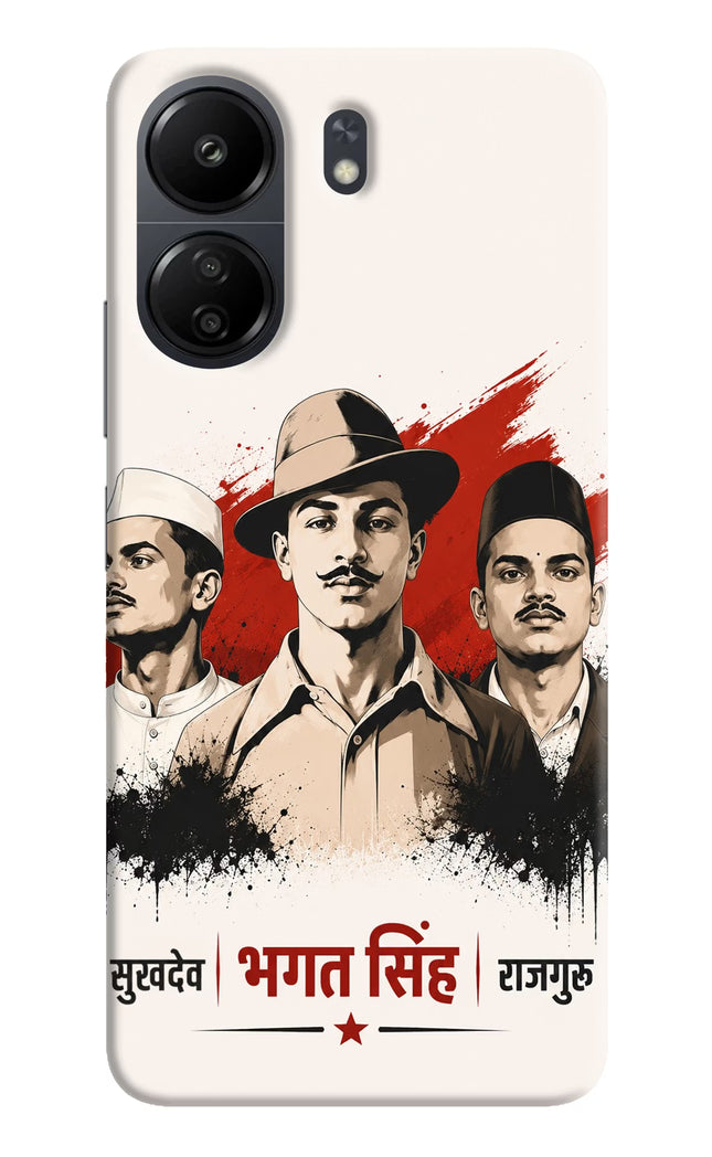 Bhagat Singh Trio Poco C65 Hard Case Back Cover by Casekaro