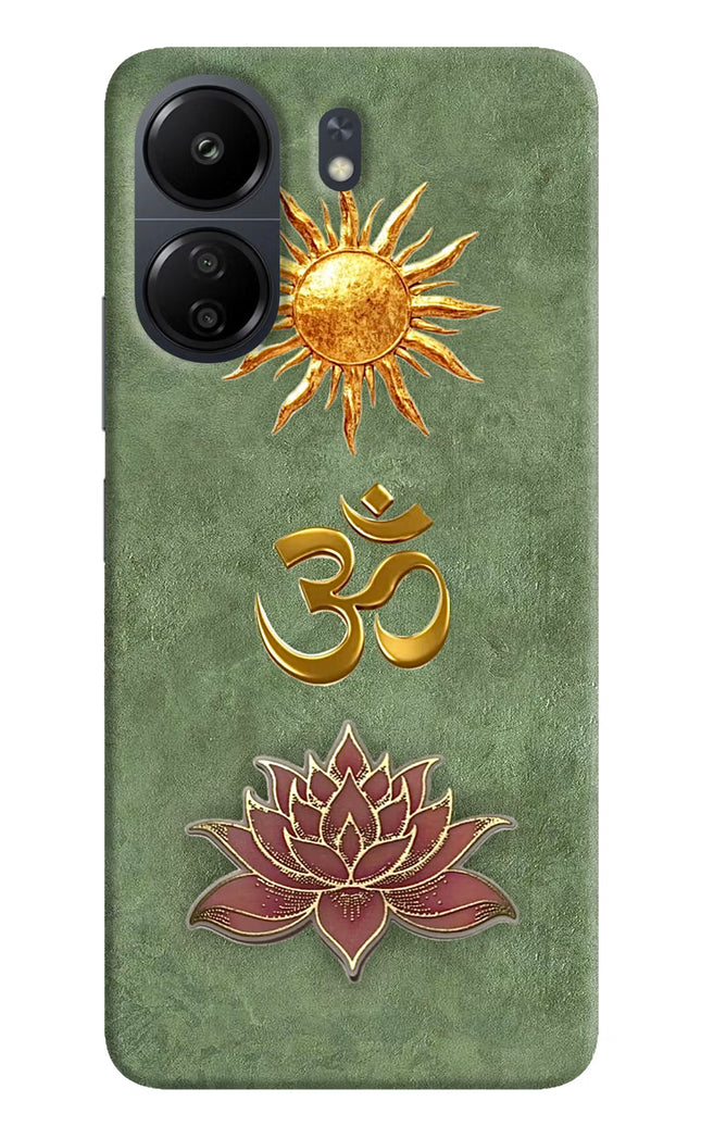 Om & Lotus Poco C65 Back Cover