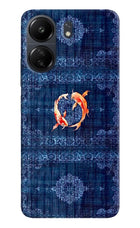 Koi Blue Poco C65 Back Cover