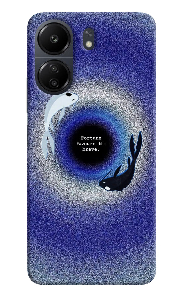 Dark Koi Poco C65 Hard Case Back Cover by Casekaro