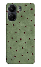 Green Stars Poco C65 Back Cover