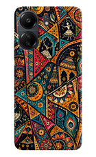 Folk Print Poco C65 Hard Case Back Cover by Casekaro